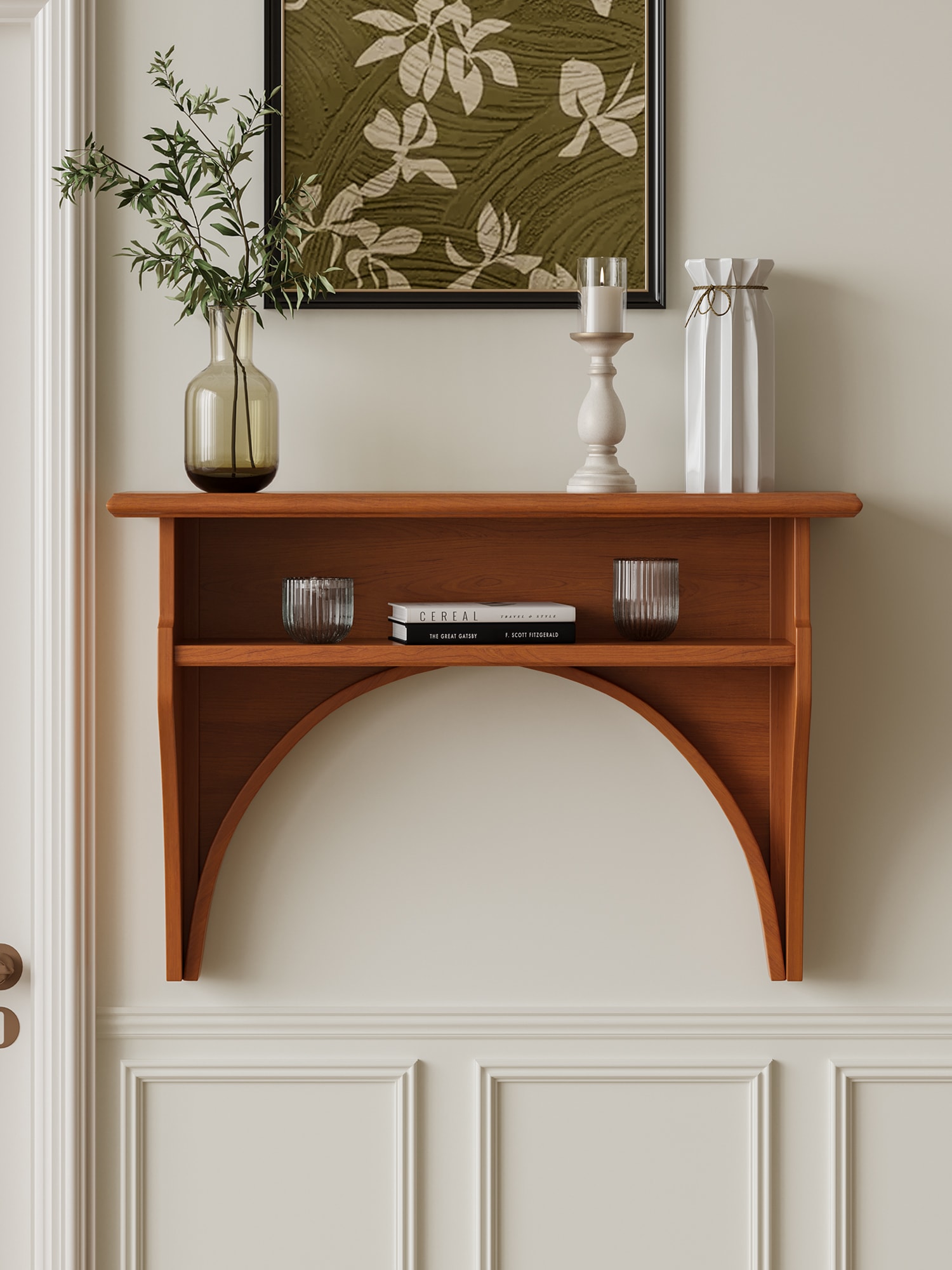 简约拱形壁炉柜场景图 5